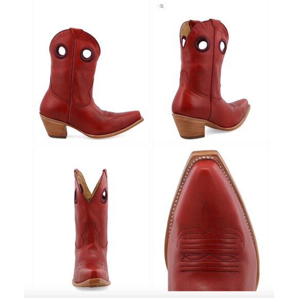 Black Star Matador Leather Boots (Red / Size 10 — Like New) - Picture 12 of 16